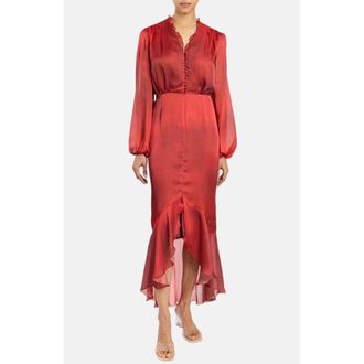 Santorelli Coco Midi Dress in Scarlet at Nordstrom, Size 4