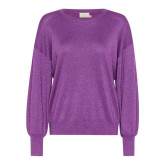 Kaffe Maglieria Girocollo - - Knitwear - Donna - Viola - M