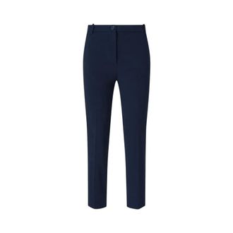 Pinko Pinko - Slim-fit Chino Broek - Dames - Broeken - Blauw - Maat: 2XL Leer