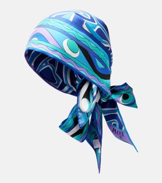 Pucci Foulard per capelli in twill di seta con stampa
