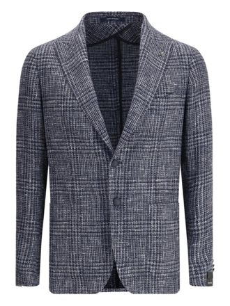 Tagliatore plaid button jacket - Blu