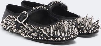 Bottega Veneta Bailarinas Mary Jane Veneziana de piel con tachuelas