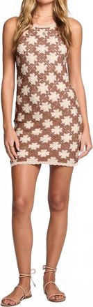 Saltwater Luxe Ashlynn Mini Dress In Mocha