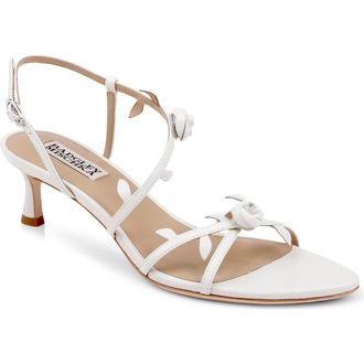 Badgley Mischka Orland Sandal in White Leather at Nordstrom, Size 5.5