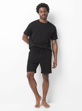 Le 31 Mens Brushed organic cotton lounge short