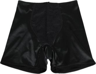 Dolce & Gabbana Zwarte Zijden Stretch Slip Fiets Ondergoed - Dames - Onderbroek - Zwart - S - Ondergoed