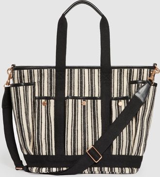 Vanessa Bruno Cabas L Multipoches Rayures Noir Blanc