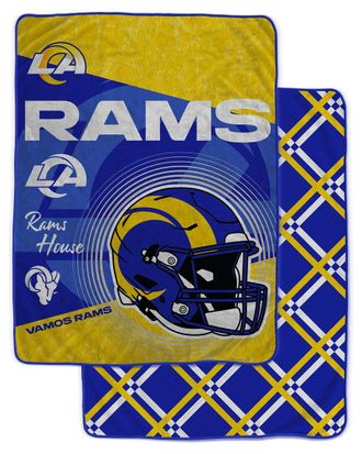 Pegasus Sports Los Angeles Rams Nfl Team Helmet Oversized Fleece Blanket