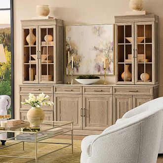 Frontgate Hunter Modular Collection in Cerused Sand - 28 Base Cabinet with Drawers - Frontgate