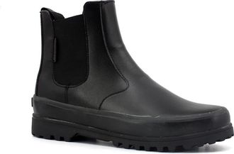 Superga 2678 Alpina Ankle Boot - Dames - Chelseaboots - Zwart - 36 EU - Leer - Schoenen