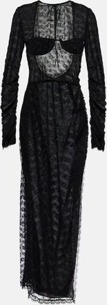Alessandra Rich Lace maxi dress