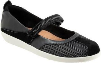 Softwalk Dayton Mary Jane Sneaker in Black Suede at Nordstrom, Size 5.5