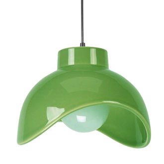 Tosel L&aacute;mpara colgante de pintura de esmalte de cer&aacute;mica verde