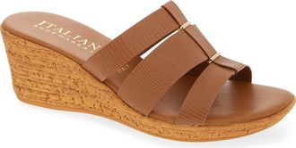 Italian Shoemakers Yuna Wedge Sandal in Tan at Nordstrom Rack, Size 10