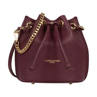 Lancaster Bucket Bags, female, Brown, Size: ONE SIZE Sac Bourse Alba Double