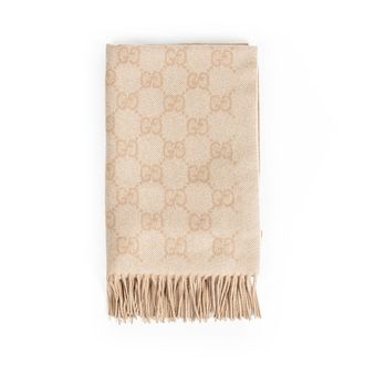 Gucci GG Cashmere Lam&eacute; Scarf