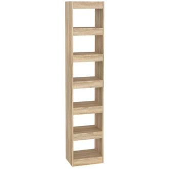 vidaXL Book Cabinet/Room Divider Sonoma Oak 40x30x198 cm Vidaxl