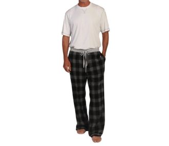 True Grit Summit Checks Flannel Pants In Black