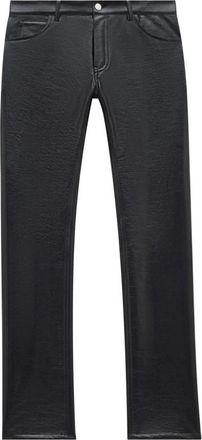 Courr&egrave;ges Vinyl Straight-Leg Broek - Heren - Straight fit broeken - Zwart - M - Katoen - Broeken