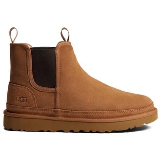 UGG Neumel Chelsea Suede Synthetic Mens Ankle Boots - Chestnut - Size:UK 11
