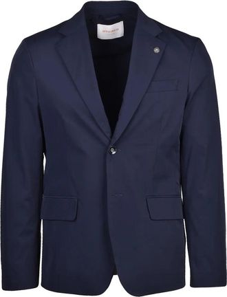 Officina 36 Mens Nylon Effect Jacket - Blue