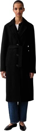 Marc O'Polo Abrigo de un solo pecho de lana - Coats - Mujer - Negro - XL