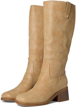 Dr. Scholls Joplin Riding Tall Boots Womens Boots Tan : 11 M, Synthetic
