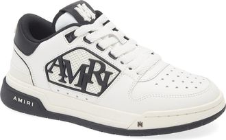 Amiri Classic Logo Low Top Sneaker in White Black at Nordstrom, Size 11Us