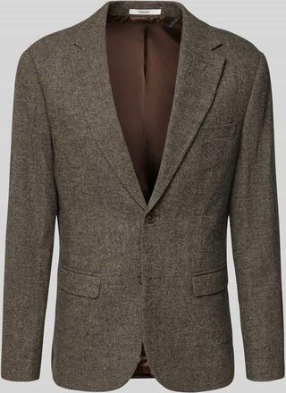 Selected Slim Fit Sakko mit Woll-Anteil Modell SLIM-REED WOOL in Hellbraun, Größe 46