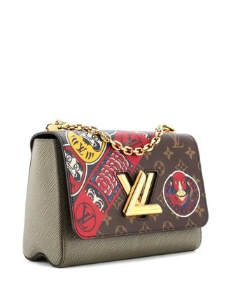 Louis Vuitton Twist Handbag Limited Edition Kabuki Stickers Monogram Canvas and Epi Leather MM shoulder bag - Marrone