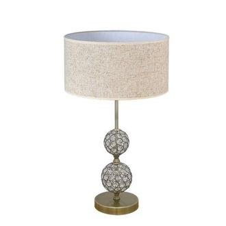 Fabrilamp Sobremesa Beatia1xe27 Cuero Pantalla Beis 35d