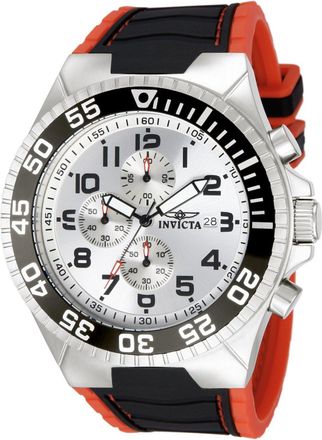 Invicta Pro Diver 12411 Herenhorloge - Quartz Uurwerk - Roestvrij Staal met Zilveren Wijzerplaat - 52 mm