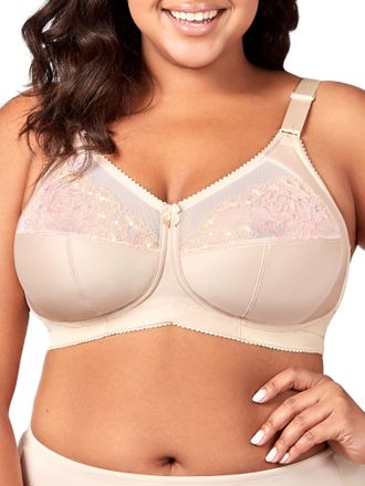 Elila Womens Blossom Swiss Embroidered Wire-Free Bra