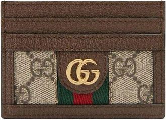 Gucci Ophidia GG Card Case Beige Ebony 523159-96IWG-8745