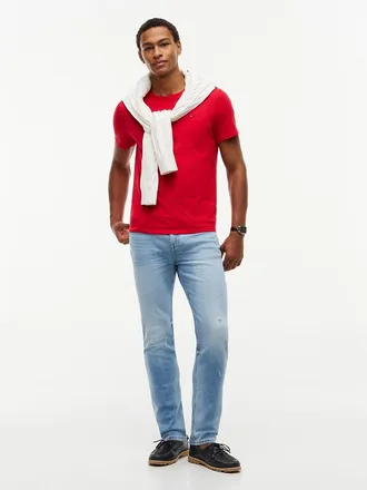 Tommy Hilfiger Mens Lightweight Stretch Slim Jean - Light Wash - 28W x 30L