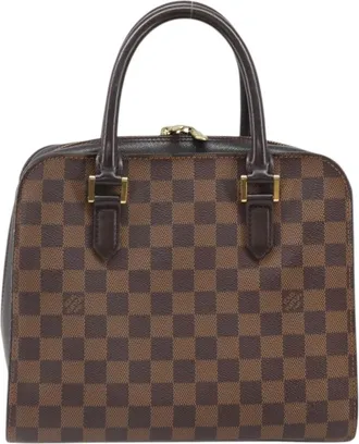 Louis Vuitton Triana Damier Brown Canvas Handbag (Pre-Owned)