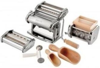 Imperia World of Flavours Pasta Factory Pasta Machine de Pasta Fresca, Set completo con Spazzola, Rullo, Utensili e Cucchiai