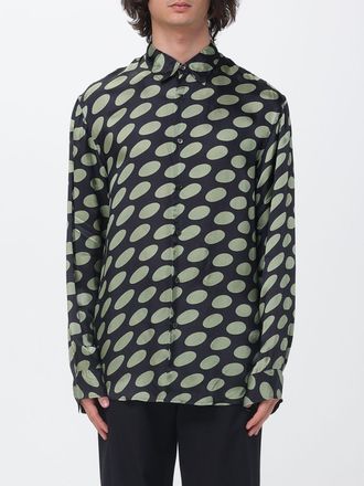 Dries Van Noten Camicia in cupro a pois