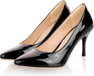 Generic Womens Pointed-Toe Party Stiletto Heels - Versatile Court Shoes for Work, Weddings & Occasions,Black,5.5 UK