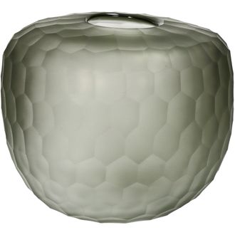 Schubiger M&ouml;bel Vase Glas, Rauch H: 20 cm