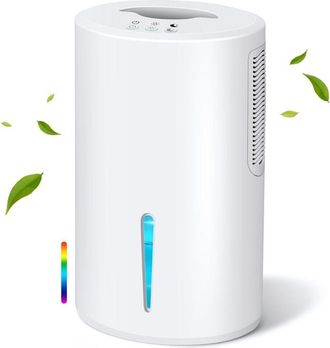 OEM Deshumidificador Deshumidificador Port&aacute;til De Ahorro De Energ&iacute;a De 2000 Ml, Silencioso, Con 7 Luces De Colores, Apagado Autom&aacute;tico, Dormitorio, Ba&ntilde;o