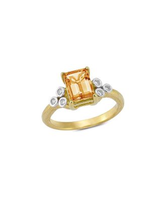 I.Reiss Company 14K 1.59 Ct. Tw. Diamond & Citrine Cocktail Ring