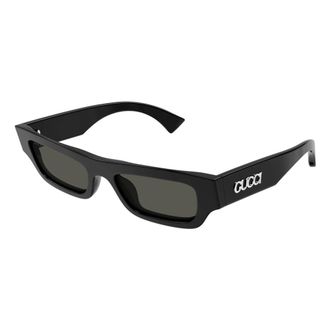 Gucci Stijlvolle Zonnebril Zwart - Heren - Zonnebrillen - Zwart - 52 MM - Accessoires