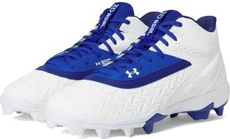 Under Armour Leadoff Mid 3.0 Baseball Cleat Mens Shoes Royal/White/Royal : 14 D - Medium, Synthetic