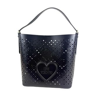 Love Moschino Tote Bags, female, Black, Size: ONE SIZE Traforato Sacca