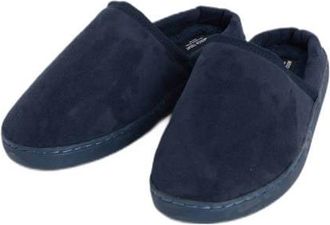 America Today velours pantoffels donkerblauw