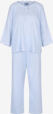 Celestine Gestreifter Pyjama mit Rundhalsausschnitt aus Baumwolle Josie