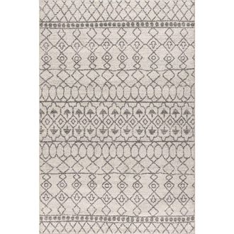 Jonathan Y Designs Izil Moroccan Beni Souk Area Rug in Cream/gray at Nordstrom, Size 5Ft 0In X 8Ft 0In