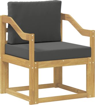 vidaXL Sof&aacute; De Exterior Poli&eacute;ster Blanco Y Antracita Vidaxl