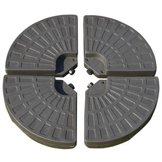 OUTSUNNY Base de peso para sombrilla 100x100x10.5 cm caf&eacute;